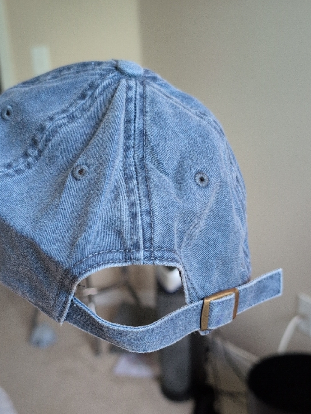 Still Good Script Embroidered Denim Baseball Cap - Picture 2 of 5